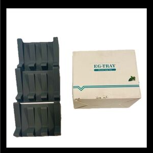 EG-TRAY Grey Silicone Soap Tray set/3